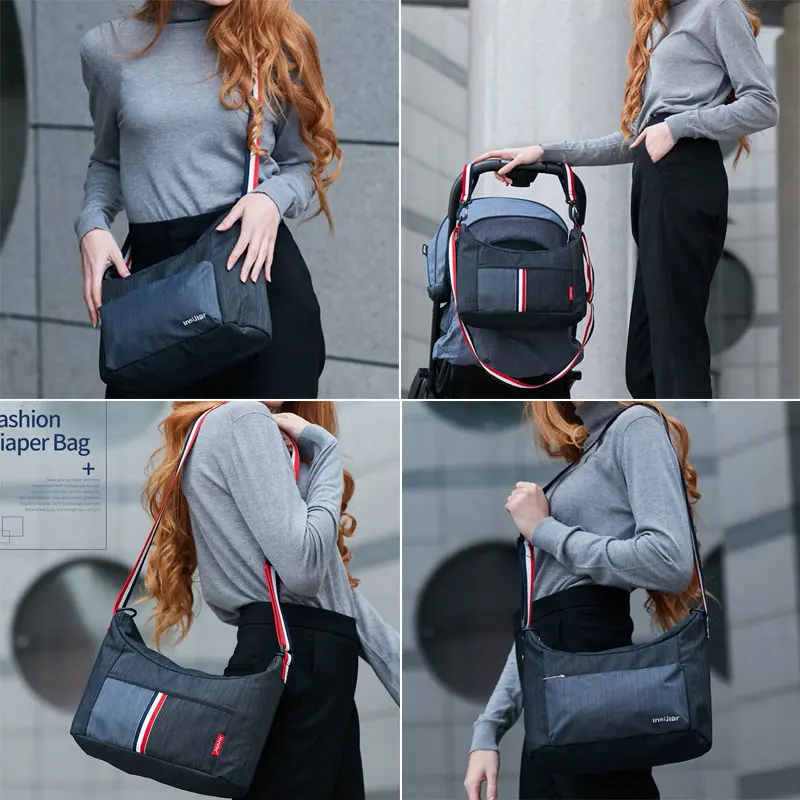 Diaper Bag Mommy Bag with Stroller Hook Baby Sling Bag Large Capacity Nappy Shoulder Bag Waterproof Light Nylon Organizer 
Diaper Bag Mommy Bag with Stroller Hook Baby Sling Bag Large Capacity Nappy Shoulder Bag Waterproof Light Nylon Organizer