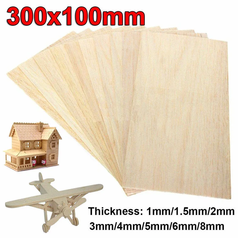 10Pcs Balsa Wood Sheets Wooden Plate 300*100mm For Kids Model Making DIY House Ship Aircraft Thick Wooden Crafts 300x100mm
10Pcs Balsa Wood Sheets Wooden Plate 300*100mm For Kids Model Making DIY House Ship Aircraft Thick Wooden Crafts 300x100mm