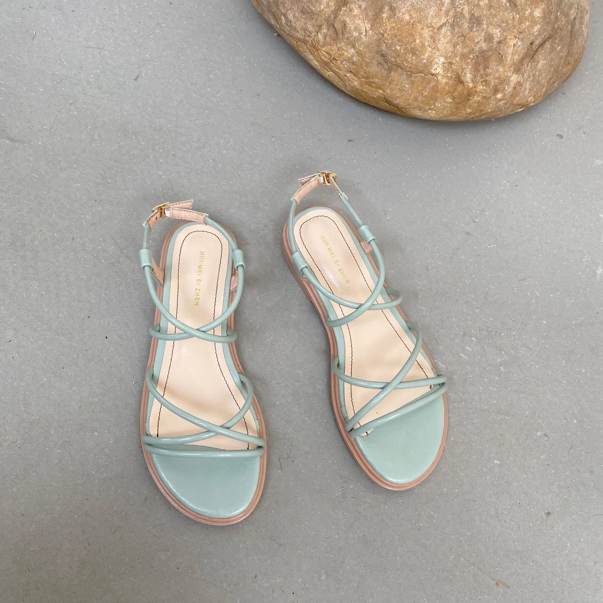 Flat Sandal Shoe 2021 Women's Ankle Strap Cross Open Toe Clogs With Heel Suit Female Beige Without Retro New Comfort Gladiator P
Flat Sandal Shoe 2021 Women's Ankle Strap Cross Open Toe Clogs With Heel Suit Female Beige Without Retro New Comfort Gladiator P