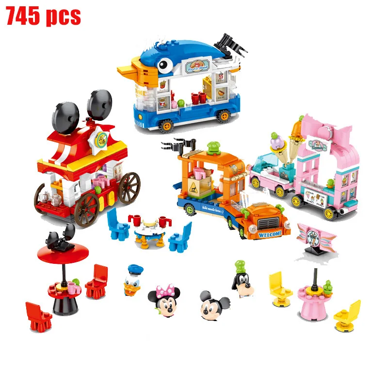 4pcs/set new 745 pcs small building block toy Disney Mickey Minnie stroller takeaway car model building block girl boy toy gift 
4pcs/set new 745 pcs small building block toy Disney Mickey Minnie stroller takeaway car model building block girl boy toy gift