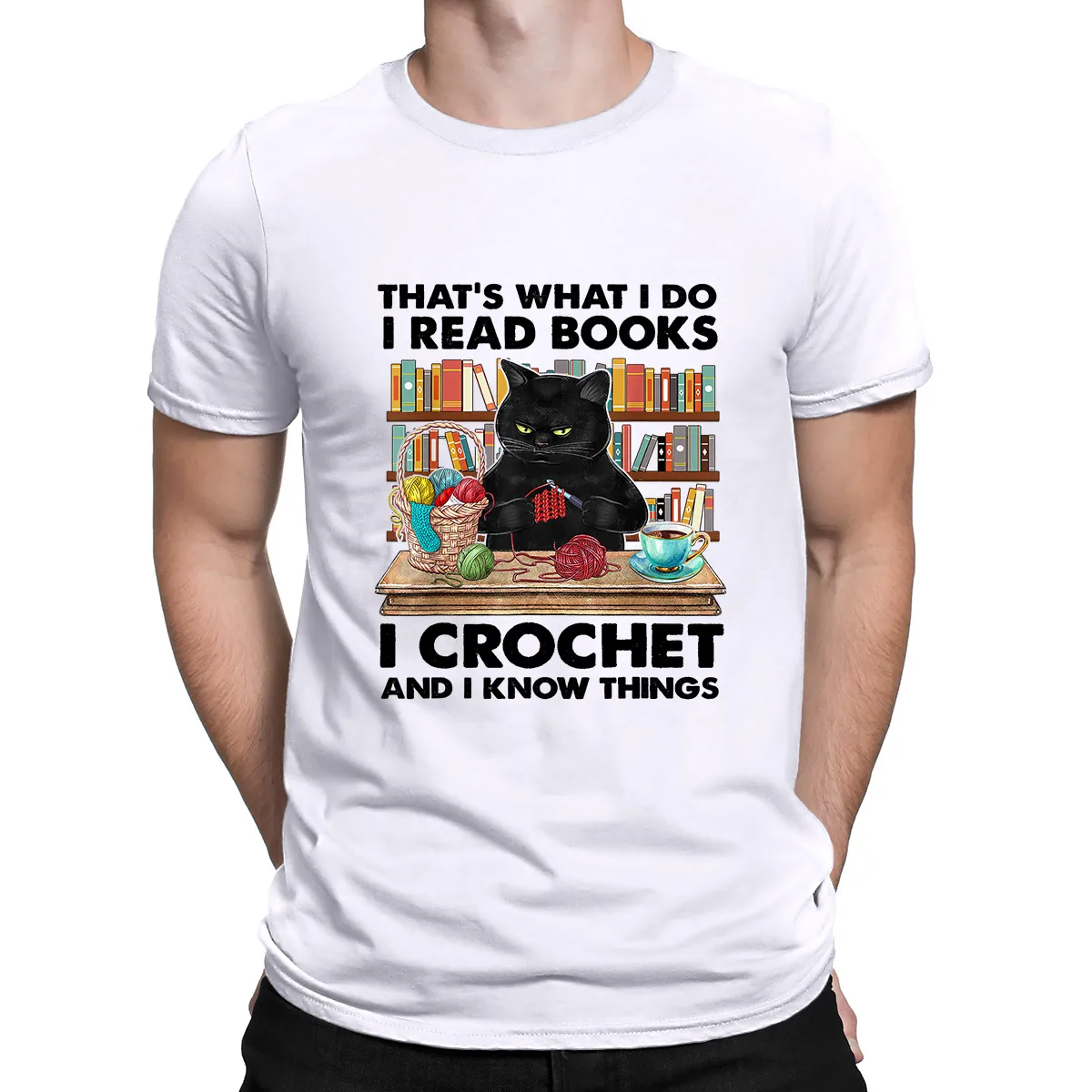 That’s What I Do I Read Books I Crochet And I Know Thing Print T Shirt Funny Black Cat Summer 2021 Graphic Loose Harajuku Tops
That’s What I Do I Read Books I Crochet And I Know Thing Print T Shirt Funny Black Cat Summer 2021 Graphic Loose Harajuku Tops