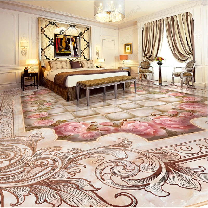 Printing 3d Floor Stickers Marble Pattern Wallpaper For Bedroom Walls Mosaic Romantic Pink Rose Floor Sticker Waterproof
Printing 3d Floor Stickers Marble Pattern Wallpaper For Bedroom Walls Mosaic Romantic Pink Rose Floor Sticker Waterproof
