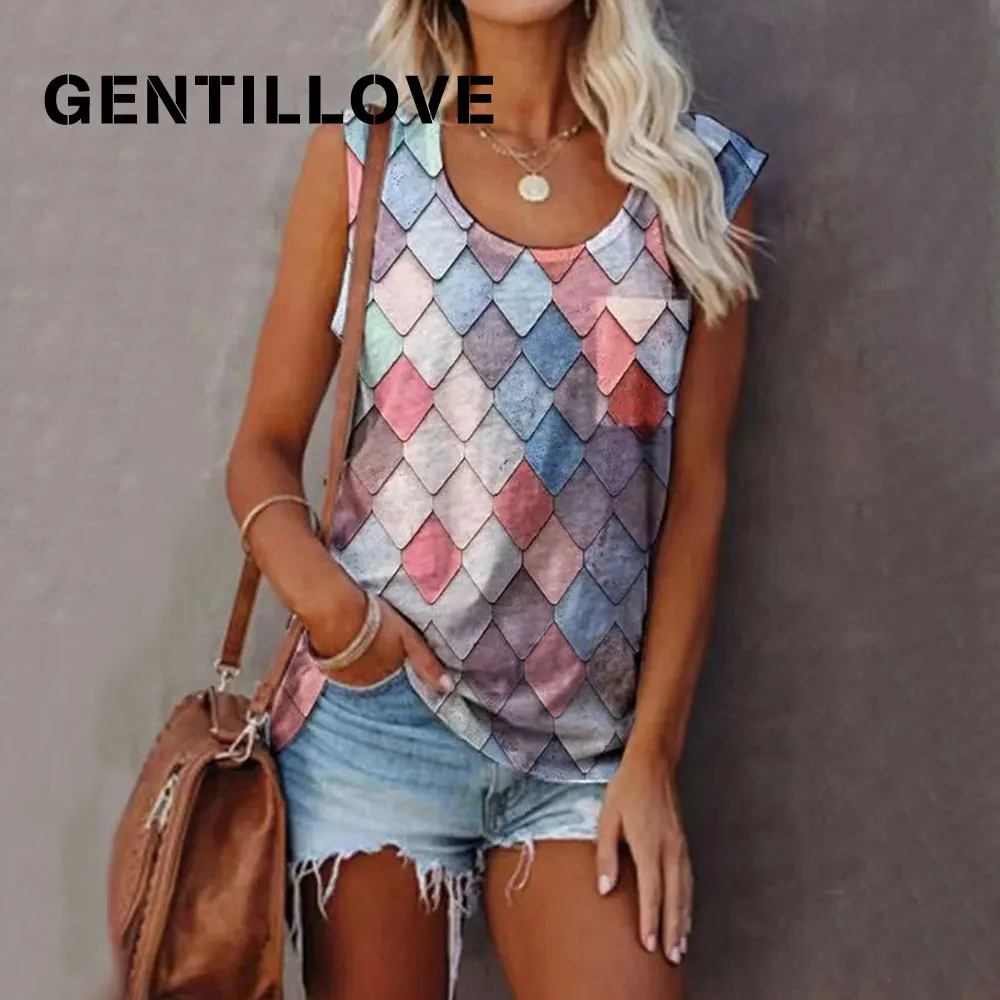 Gentillove Vintage Plaid Sleeveless Women O Neck Pockets Summer Loose T Shirts Casual Tees Streetwear Vest 3D Print Tanks Top
Gentillove Vintage Plaid Sleeveless Women O Neck Pockets Summer Loose T Shirts Casual Tees Streetwear Vest 3D Print Tanks Top