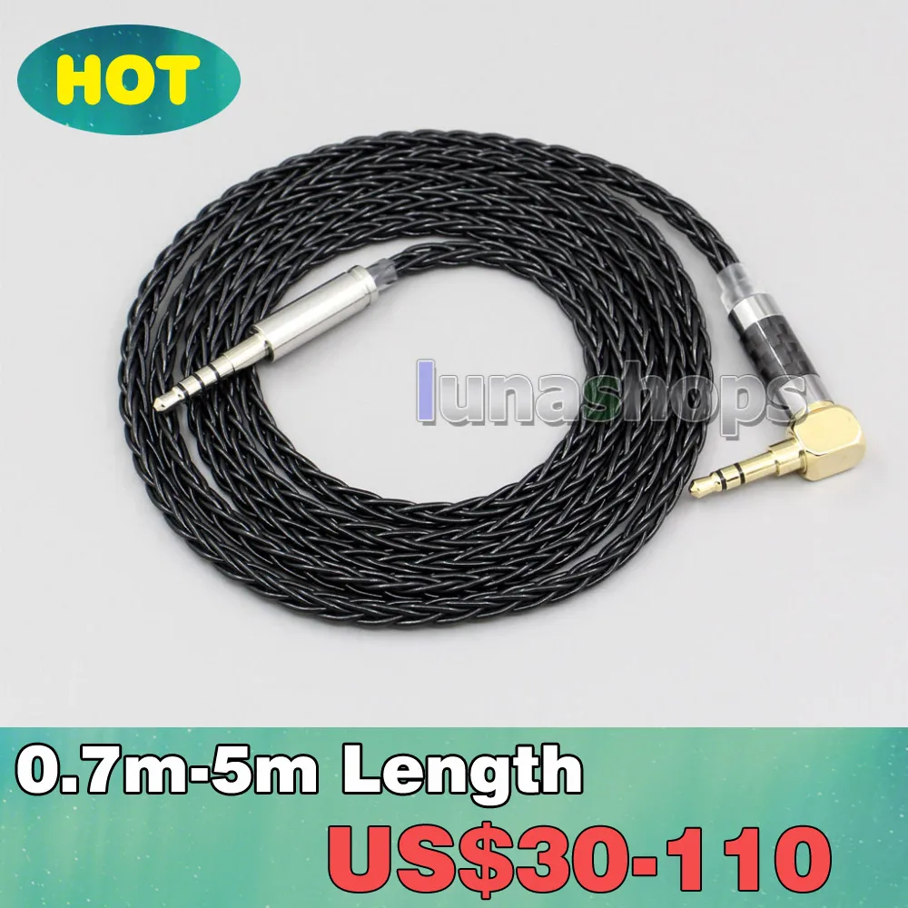 

8 Cores Silver Plated Headphone Cable For Audio technica ATH-MSR7SE MSR7NC MSR7BK MSR7GM MSR7 SR5 SR5BT LN006337