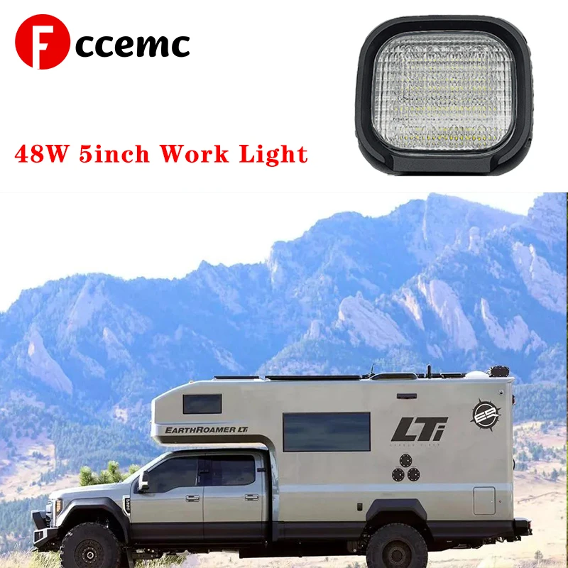 Fccemc 5 Inch Square Off-Road LED Spotlight Work Lighting For Car SUV Truck Jeep ATV Trailer Driving Fog Lamp New 12V 24V
Fccemc 5 Inch Square Off-Road LED Spotlight Work Lighting For Car SUV Truck Jeep ATV Trailer Driving Fog Lamp New 12V 24V