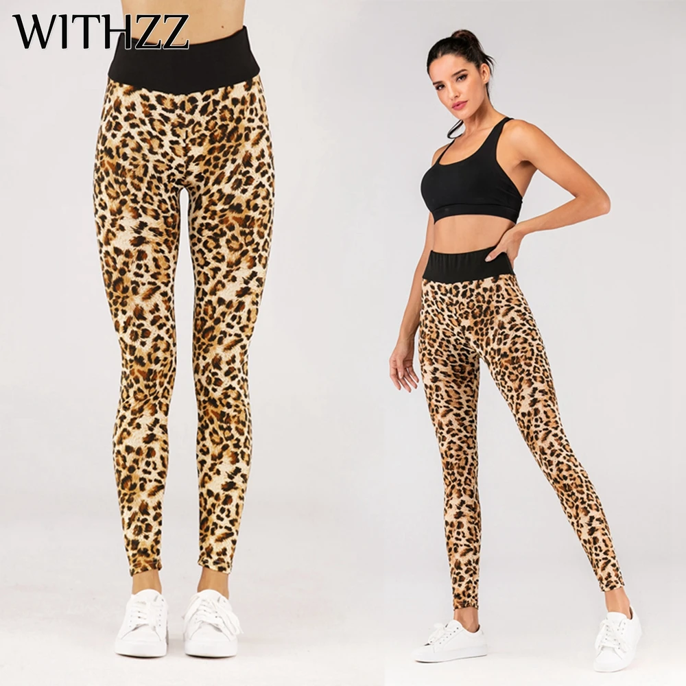 WITHZZ Stretch Leopard Print Sports Workout Flexible Pants Female Fitness High Waist Casual Leggings
WITHZZ Stretch Leopard Print Sports Workout Flexible Pants Female Fitness High Waist Casual Leggings