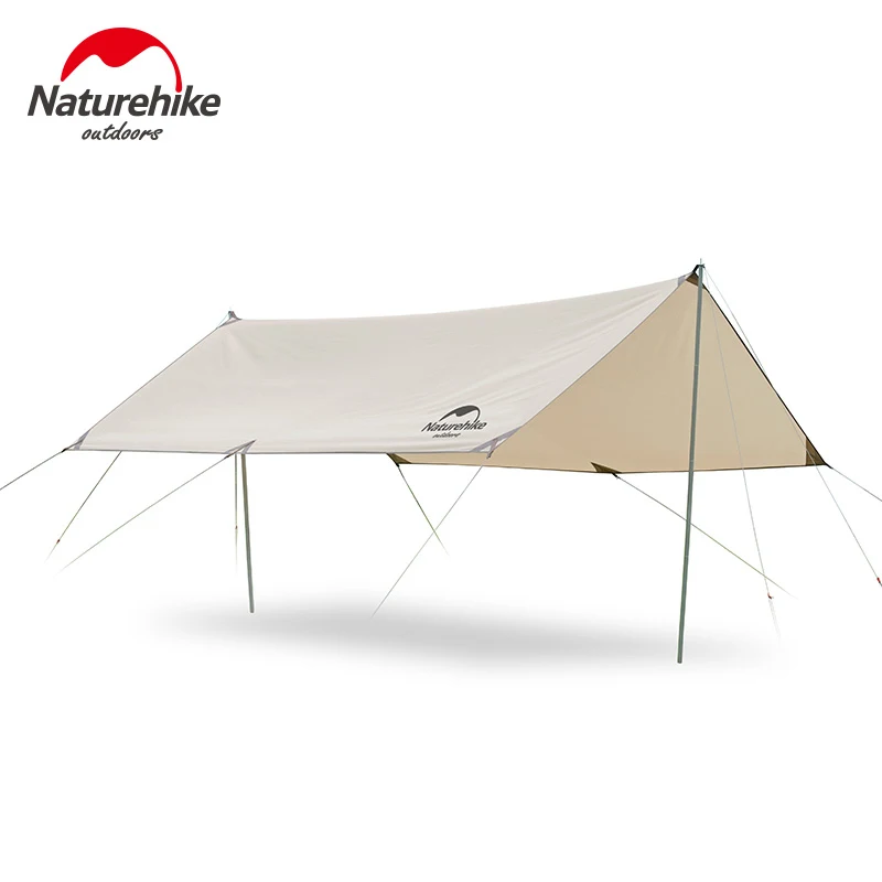 

Naturehike Camping Tarp Ultralight Waterproof Cotton 4-6 Person Sun Shade Tent Awning Outdoor Garden Beach Sun Shelter NH20TM006