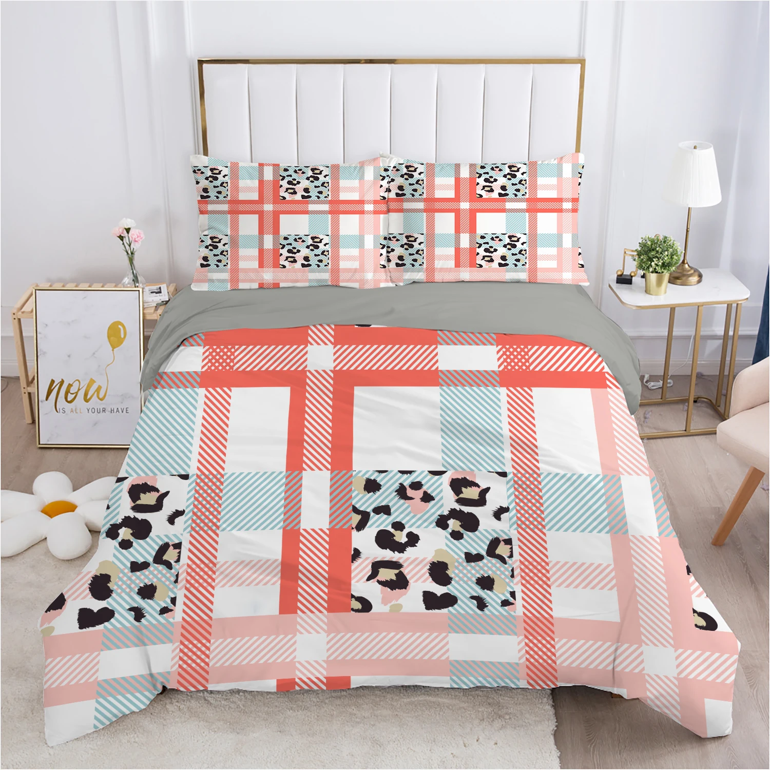 Home Textiles Bedding Set Plaid Duvet Cover Quilt Cover Pillowcases Stripe Bed Cover Full King Queen Size 2/3 pcs 
Home Textiles Bedding Set Plaid Duvet Cover Quilt Cover Pillowcases Stripe Bed Cover Full King Queen Size 2/3 pcs