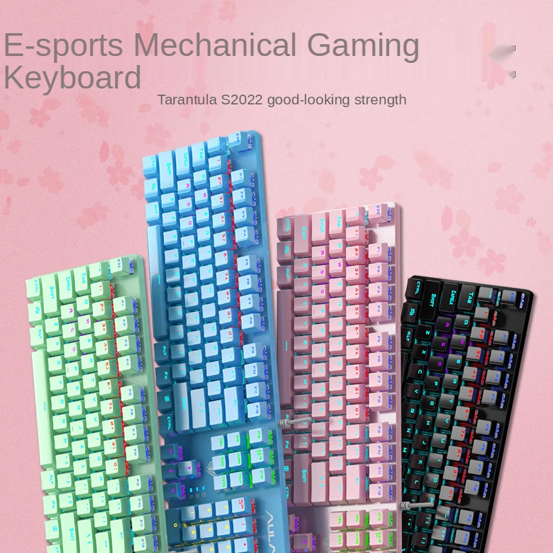 Tarantula S2022 Wired USB Mechanical Keyboard Desktop Computer Notebook Game E-sports Chicken Internet Cafe Green Axis
Tarantula S2022 Wired USB Mechanical Keyboard Desktop Computer Notebook Game E-sports Chicken Internet Cafe Green Axis