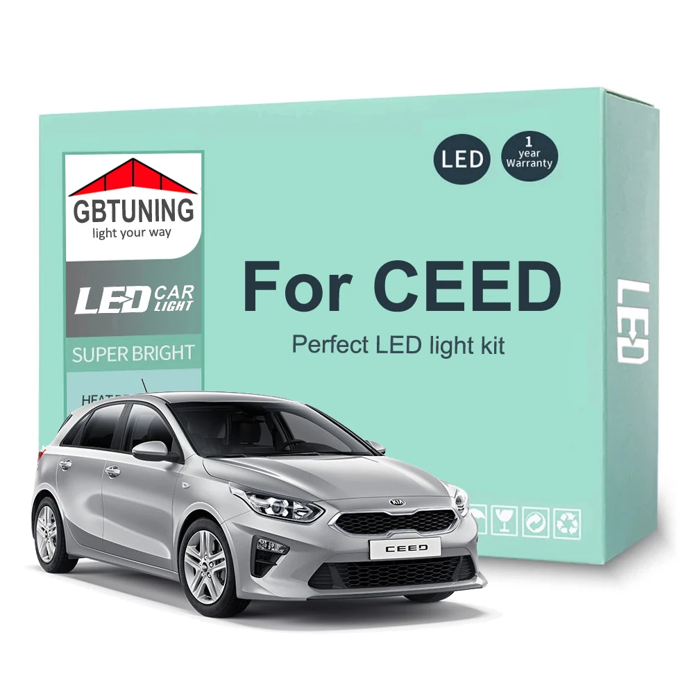 

LED Interior Light Bulb Kit For KIA CEED ED JD CD 2006-2016 2017 2018 2019 2020 2021 2022 Car LED Map Dome Trunk Lamp Canbus