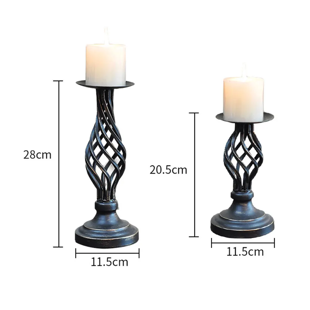 2pcs Candle Holders Retro Hollow Out Candlestick Candlelight Dinner Props Wax Candle Rack For Home Wedding Desktop Ornament
2pcs Candle Holders Retro Hollow Out Candlestick Candlelight Dinner Props Wax Candle Rack For Home Wedding Desktop Ornament