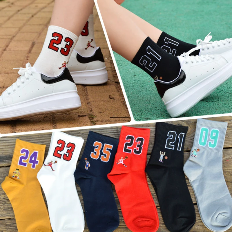 Women/Men Fashion Sport Number Print Socks Breathable Street Basketball Socks Middle Tube Unisex Harajuku Funny Cotton Socks
Women/Men Fashion Sport Number Print Socks Breathable Street Basketball Socks Middle Tube Unisex Harajuku Funny Cotton Socks
