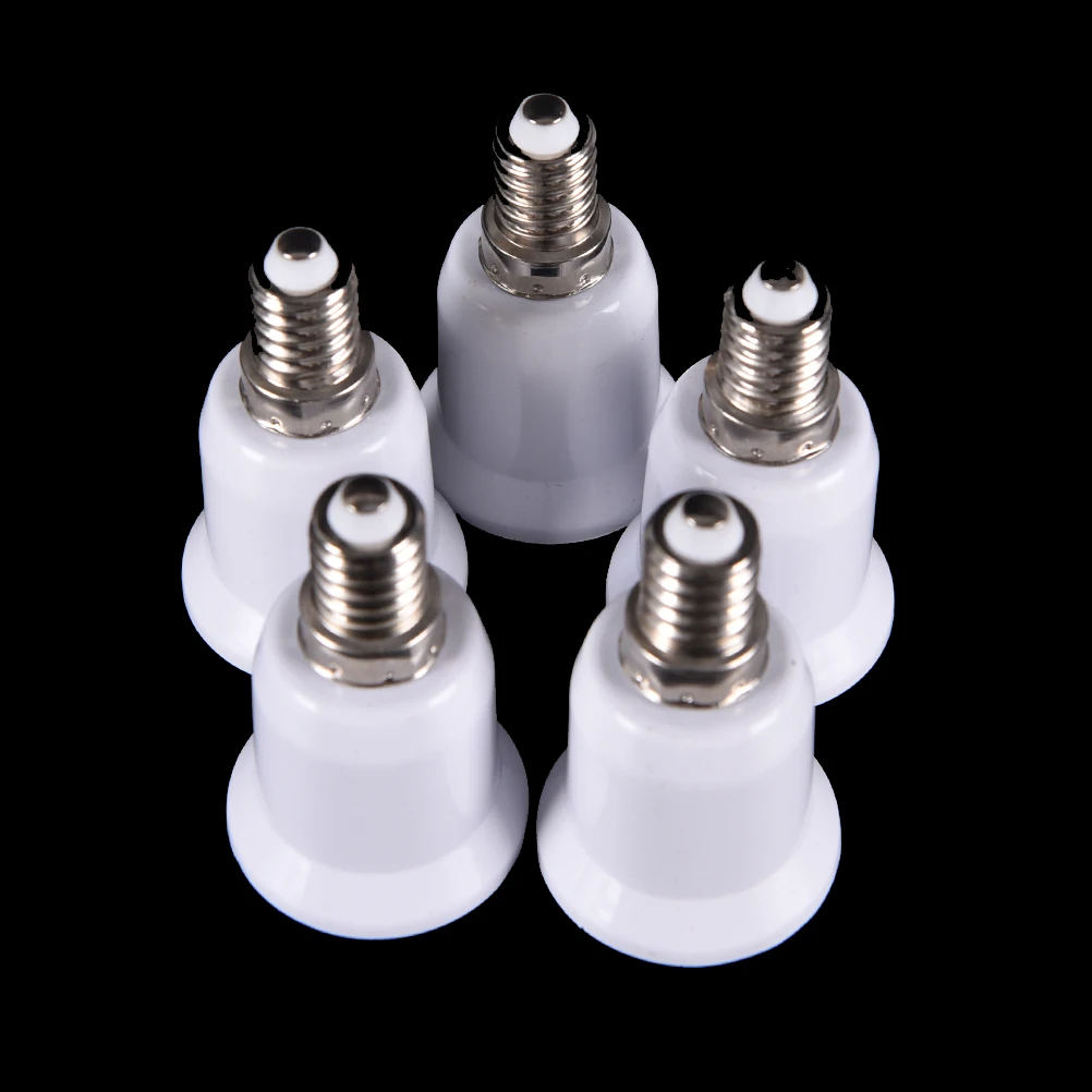 5pcs E14 to E27 Base Screw Flame-retardant PBT plastic Converter Light Lamp Bulb Holder Adapter Socket Converter
5pcs E14 to E27 Base Screw Flame-retardant PBT plastic Converter Light Lamp Bulb Holder Adapter Socket Converter