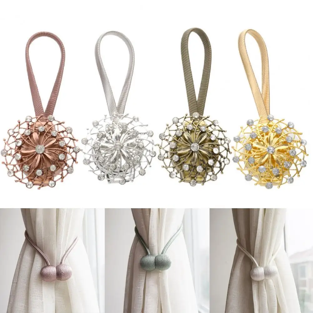 50%HOT2Pcs Curtain Tieback Elastic Rope Magnetic Buckle High Durability Faux Crystal Flower Window Drape Holdbacks for Home
50%HOT2Pcs Curtain Tieback Elastic Rope Magnetic Buckle High Durability Faux Crystal Flower Window Drape Holdbacks for Home