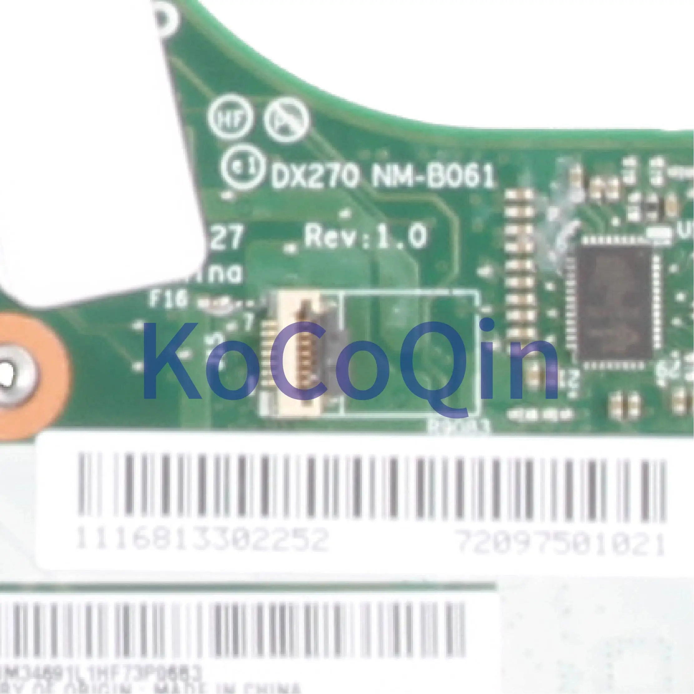 KoCoQin материнская плата для ноутбука LENOVO Thinkpad X270 Core SR2ZU I5-7200U 01HY503 01YR990 DX270 NM-B061 |