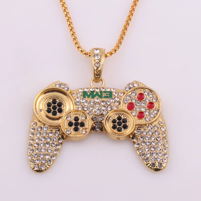 Fashion new hip-hop alloy full diamond game console handle necklace personality men's pendant spot retail wholesale
Fashion new hip-hop alloy full diamond game console handle necklace personality men's pendant spot retail wholesale