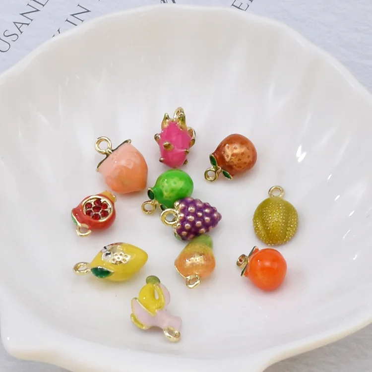 10Pcs/set Cute mini fruit grapes banana pendant Jewelry handmade Accessories Charm Jewelry DIY Earrings Necklaces Material
10Pcs/set Cute mini fruit grapes banana pendant Jewelry handmade Accessories Charm Jewelry DIY Earrings Necklaces Material
