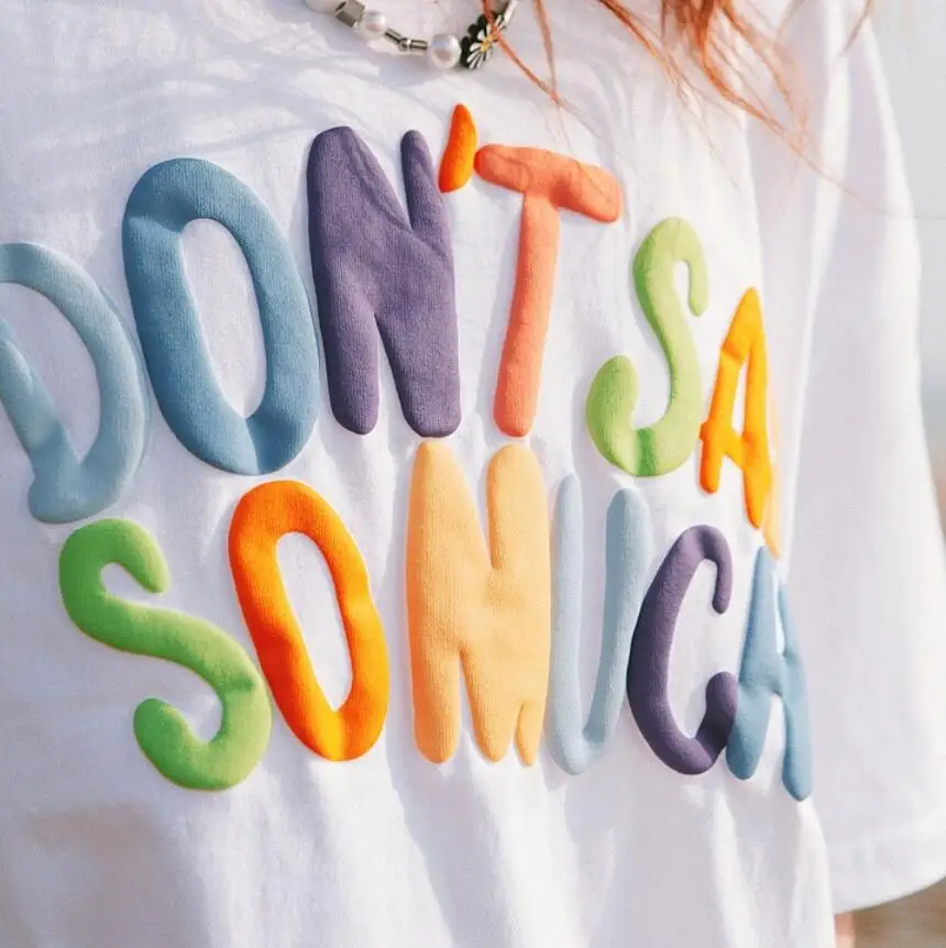 HLM Rainbow Color Letters Loose Couple Tee shirt Summer Harajuku Style Oversized t-shirt High Quality Cotton Short Sleeve Tops
HLM Rainbow Color Letters Loose Couple Tee shirt Summer Harajuku Style Oversized t-shirt High Quality Cotton Short Sleeve Tops