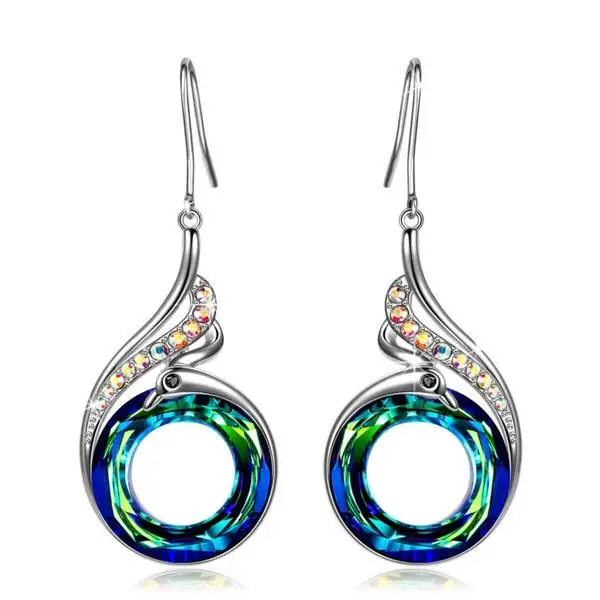 New Trendy Mystic Magic Crystal Circle Earrings for Women Phoenix Peacock Long Drop Dangle Earrings Wedding Party Jewelry Gift
New Trendy Mystic Magic Crystal Circle Earrings for Women Phoenix Peacock Long Drop Dangle Earrings Wedding Party Jewelry Gift
