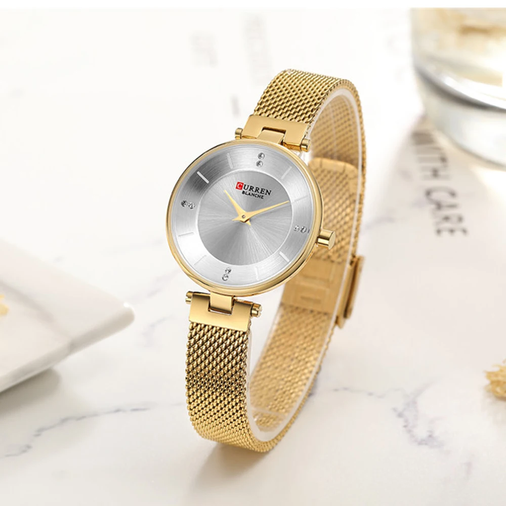Fashion watch Women Mesh Quartz CURREN Stainless Steel Relogio Feminino Gift Clock Ladies Watch Reloj Mujer Business Watches
Fashion watch Women Mesh Quartz CURREN Stainless Steel Relogio Feminino Gift Clock Ladies Watch Reloj Mujer Business Watches