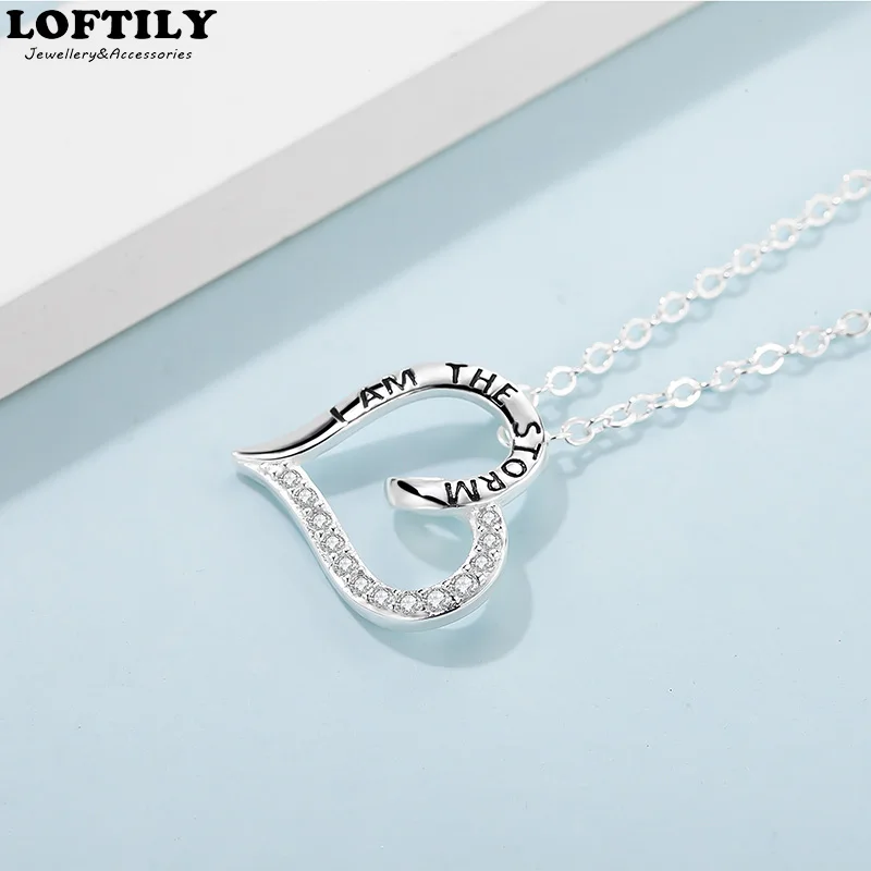 Engraved ChainI Am The Storm Love Heart CZ Necklace Pendants Gift Birthday Gift for Graduation Birthday Gift Jewelry Necklace 
Engraved ChainI Am The Storm Love Heart CZ Necklace Pendants Gift Birthday Gift for Graduation Birthday Gift Jewelry Necklace