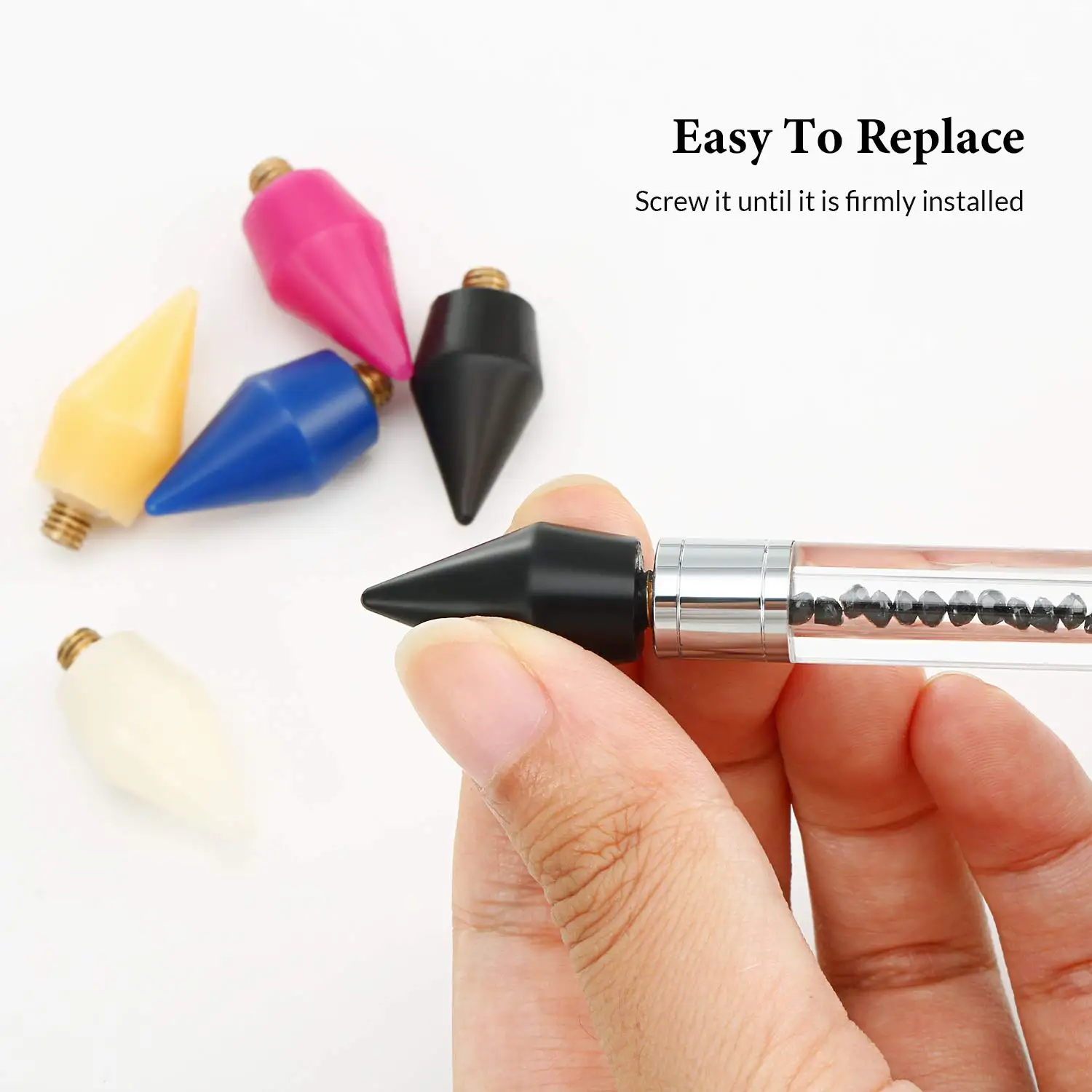 4pcs Replaceable Nail Dotting Wax Pencil Head Rhinestone Picker Wax Tips Accessory Self-adhesive Nail Tips Picking Tool For Nail
4pcs Replaceable Nail Dotting Wax Pencil Head Rhinestone Picker Wax Tips Accessory Self-adhesive Nail Tips Picking Tool For Nail