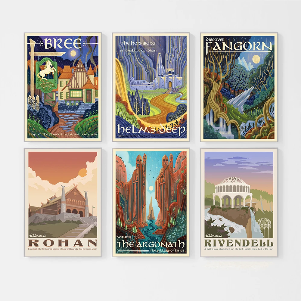 Tolkien Wall Art Canvas Painting Middle Earth Landscape LOTR Posters and Prints Wall Pictures Travel Gift Living Room Home Decor
Tolkien Wall Art Canvas Painting Middle Earth Landscape LOTR Posters and Prints Wall Pictures Travel Gift Living Room Home Decor