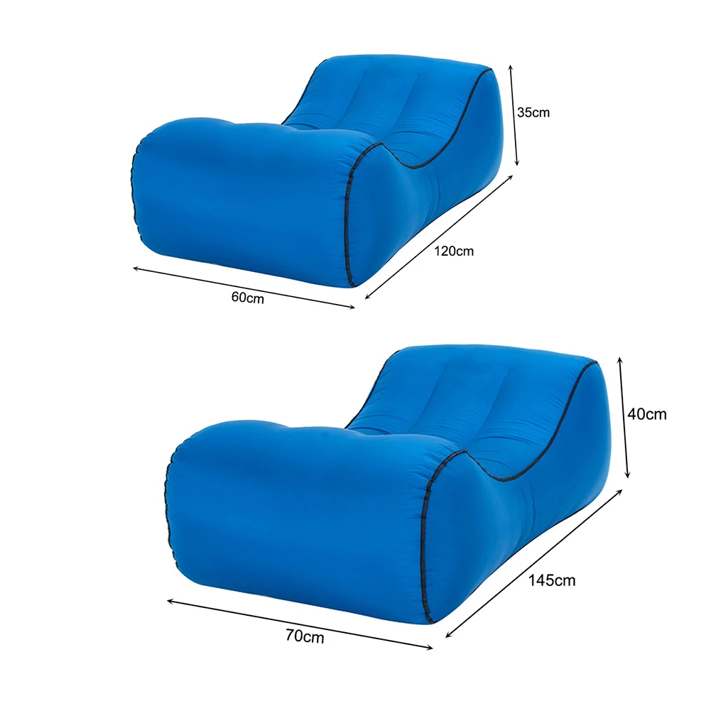 Waterproof Nylon Inflatable Sofa Lazy Bag Outdoor Camping Ultralight Beach Sleeping Bag Air Bed Lounger Sport Camping Travel Sac
Waterproof Nylon Inflatable Sofa Lazy Bag Outdoor Camping Ultralight Beach Sleeping Bag Air Bed Lounger Sport Camping Travel Sac