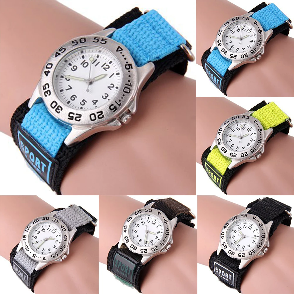 Student Kids Children Sports Boy Girl Nylon Gift Eco-friendly Watch Luminous