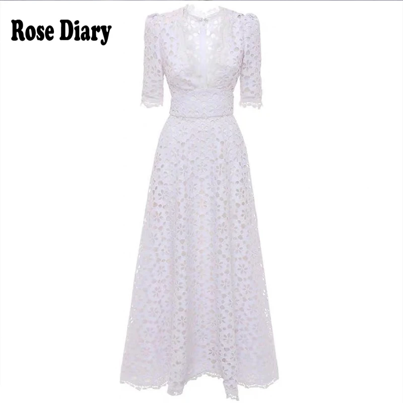 Elegant White Maxi Dress For Women V Neck Half Sleeve High Waist Hollow Out Slim Dresses Women 2020 Autumn New Style Fashion
Elegant White Maxi Dress For Women V Neck Half Sleeve High Waist Hollow Out Slim Dresses Women 2020 Autumn New Style Fashion