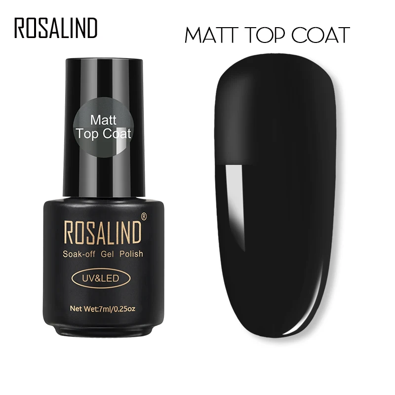 ROSALIND 7ML Matt Top Coat Nail Polish Lacquer Nail Gel Polish Vernis Semi Permanent Soak Off UV Gel Nail Polish
ROSALIND 7ML Matt Top Coat Nail Polish Lacquer Nail Gel Polish Vernis Semi Permanent Soak Off UV Gel Nail Polish