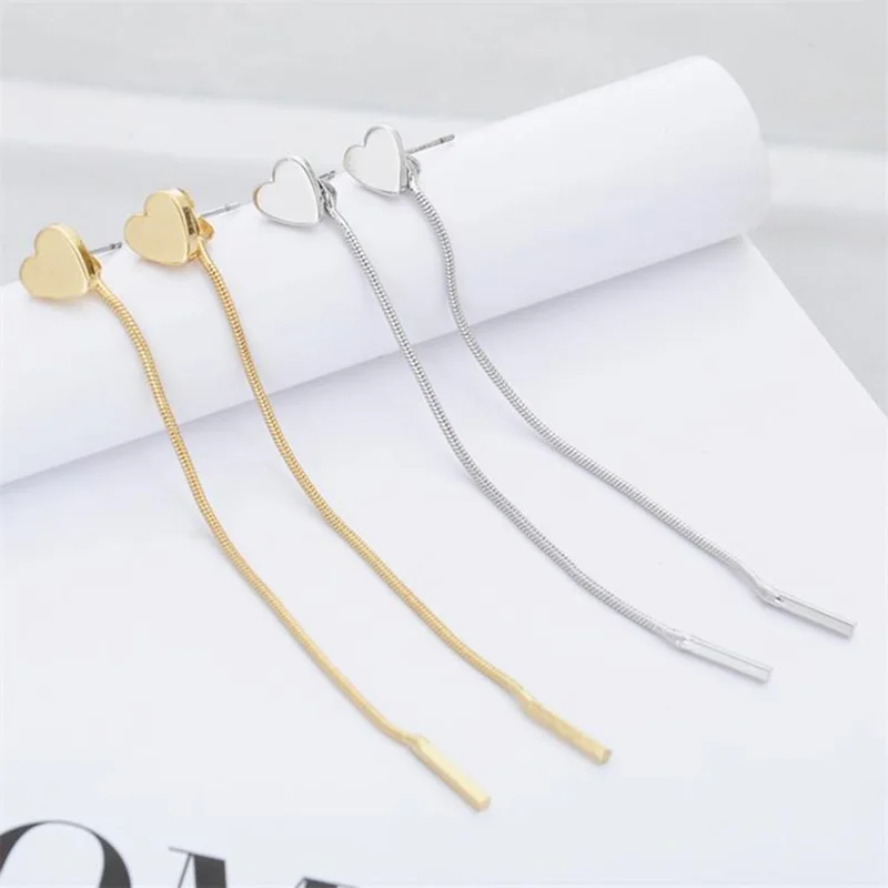 Triangle Tassel Earrings For Women Long Earrings Boucle D'oreille Gold Heart Long Earring Chain Earrings Gift Jewelry
Triangle Tassel Earrings For Women Long Earrings Boucle D'oreille Gold Heart Long Earring Chain Earrings Gift Jewelry
