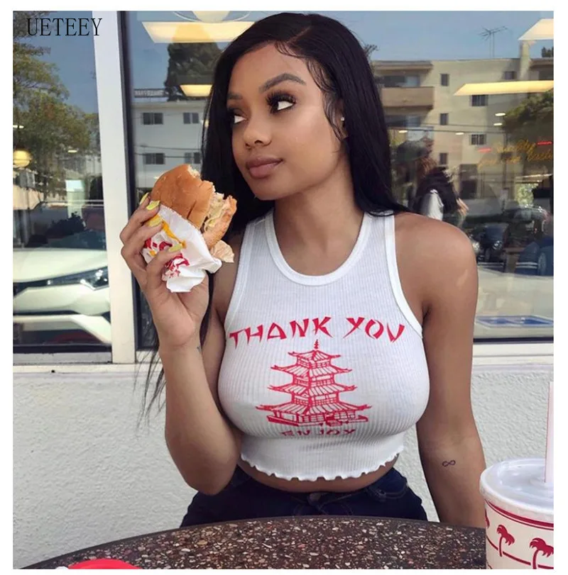 Letter Print Sleeveless Tank Vest Club Streetwear Crop Tops 2020 Sexy Women Ladies Bustiers Corsets Ruffles Bodycon Summer Tanks
Letter Print Sleeveless Tank Vest Club Streetwear Crop Tops 2020 Sexy Women Ladies Bustiers Corsets Ruffles Bodycon Summer Tanks