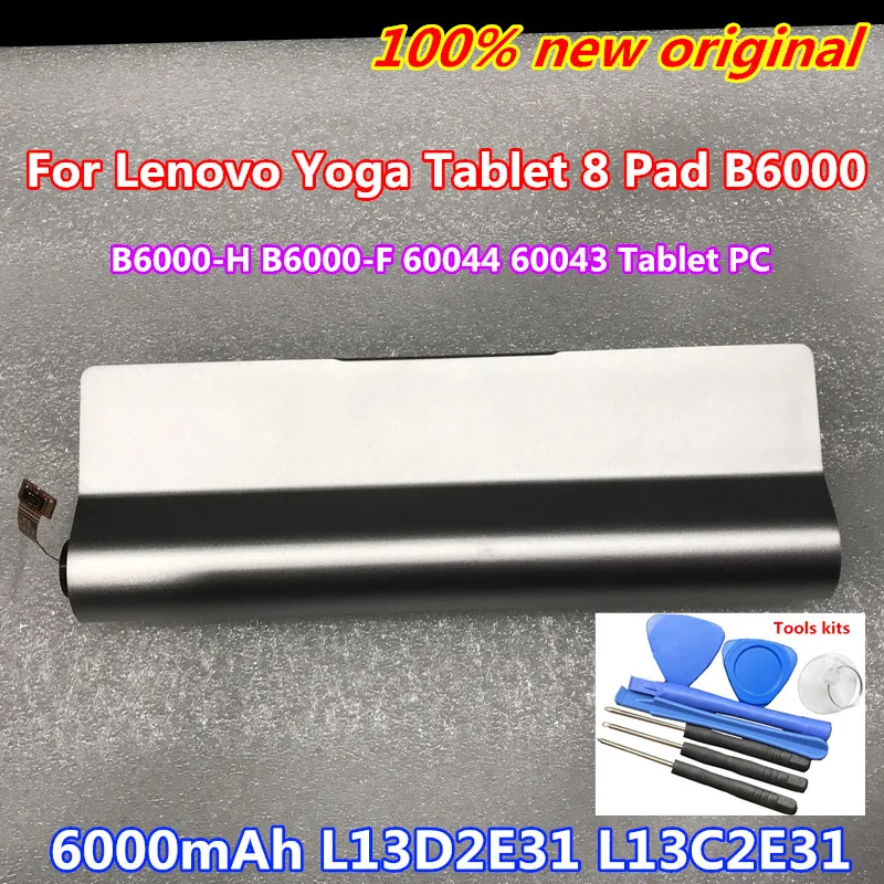 Original High Quality 6000mAh L13D2E31 L13C2E31 battery for Lenovo Yoga Tablet 8 Pad B6000 B6000-H B6000-F 60044 60043 Tablet PC
Original High Quality 6000mAh L13D2E31 L13C2E31 battery for Lenovo Yoga Tablet 8 Pad B6000 B6000-H B6000-F 60044 60043 Tablet PC