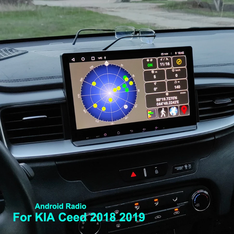 Автомагнитола на приборной панели Android 11 для Kia Ceed 2019 2018 Авторадио 2 Din видео