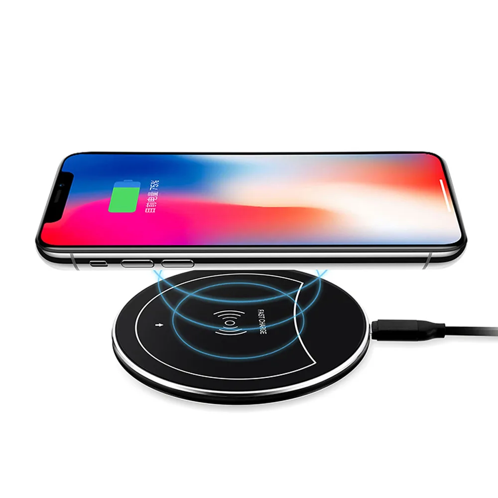 Ouhaobin зарядный коврик для Samsung Galaxy S9 Qi Беспроводная зарядная подставка Док станция