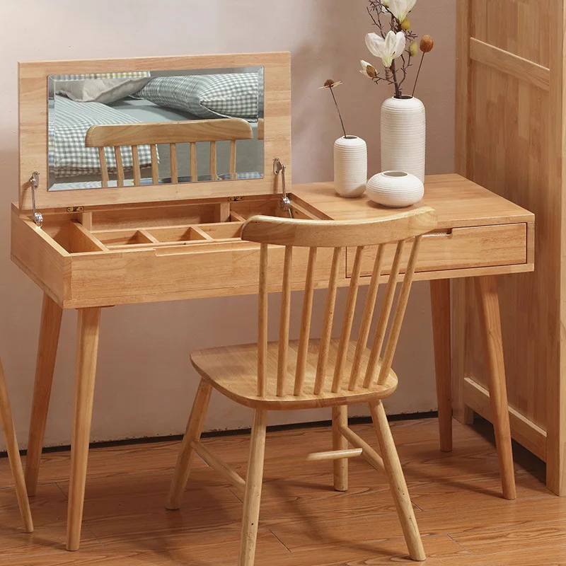 Ins Nordic Solid Wood Bedroom Japanese Furniture Simple Small Apartment Assembly Dressing Table Classical Dressing Table Vanity
Ins Nordic Solid Wood Bedroom Japanese Furniture Simple Small Apartment Assembly Dressing Table Classical Dressing Table Vanity