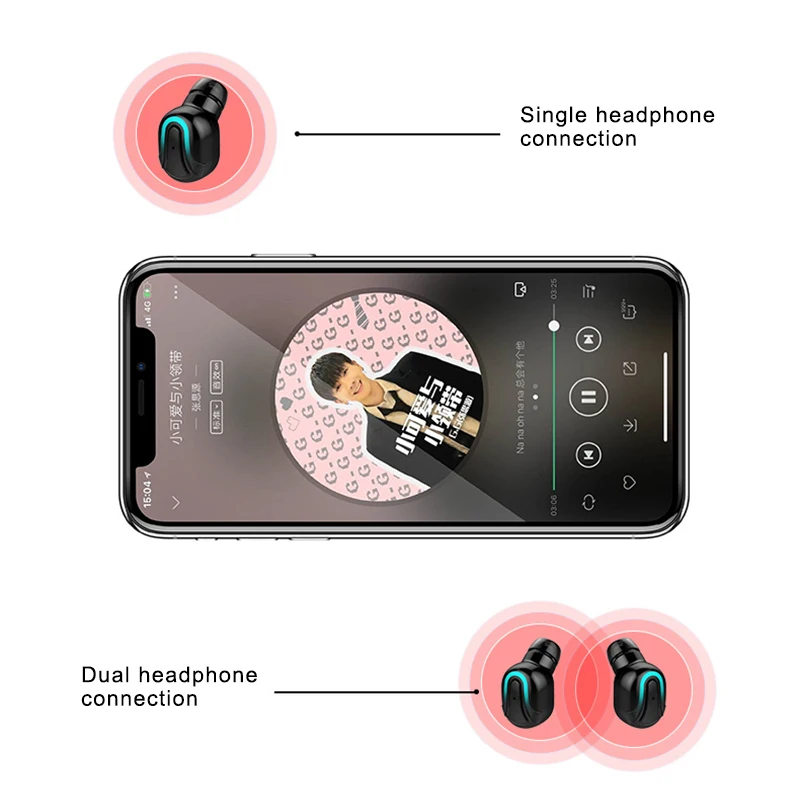 Bluetooth 5.0 Earbuds Wireless LED Earphone Waterproof Stereo Portable for Sport VDX99
Bluetooth 5.0 Earbuds Wireless LED Earphone Waterproof Stereo Portable for Sport VDX99