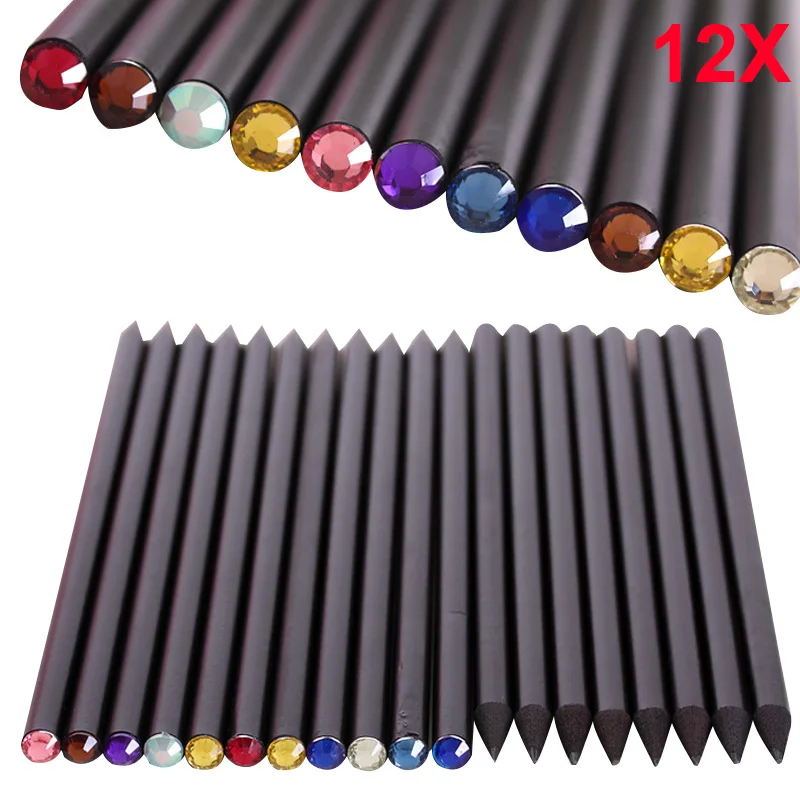 12Pcs/Set HB Diamond Pencil Stationery Items Drawing Supplies Cute Pencils For School Basswood Office School GK99
12Pcs/Set HB Diamond Pencil Stationery Items Drawing Supplies Cute Pencils For School Basswood Office School GK99