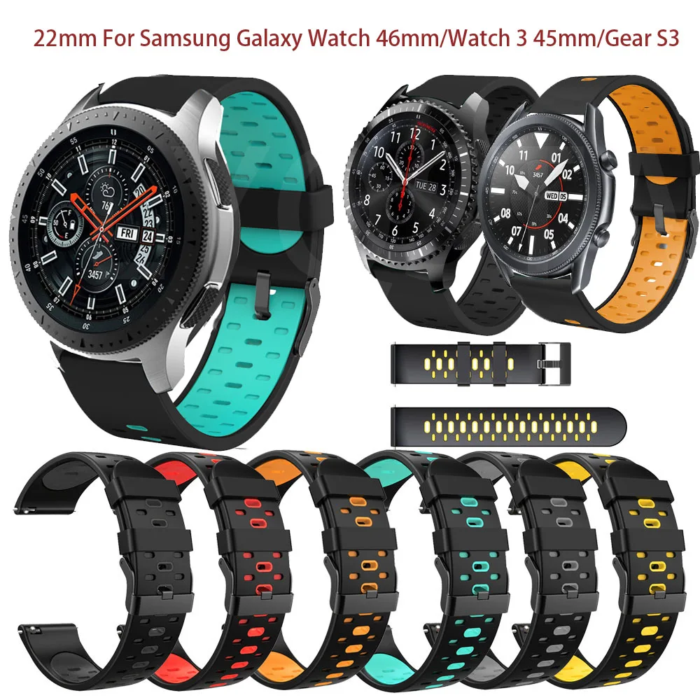 Силиконовый ремешок для Samsung Galaxy Watch 46 мм, браслет для смарт-часов 22 мм, браслет для Galaxy Watch 3 45 мм/Gear S3 Correa
Силиконовый ремешок для Samsung Galaxy Watch 46 мм, браслет для смарт-часов 22 мм, браслет для Galaxy Watch 3 45 мм/Gear S3 Correa