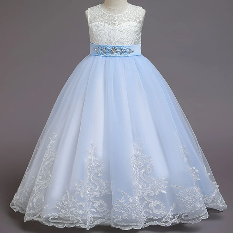 New Princess Lace Dress Kids Flower Embroidery Dress For Girls Vintage Children Dresses For Wedding Party Formal Ball Gown 14T
New Princess Lace Dress Kids Flower Embroidery Dress For Girls Vintage Children Dresses For Wedding Party Formal Ball Gown 14T