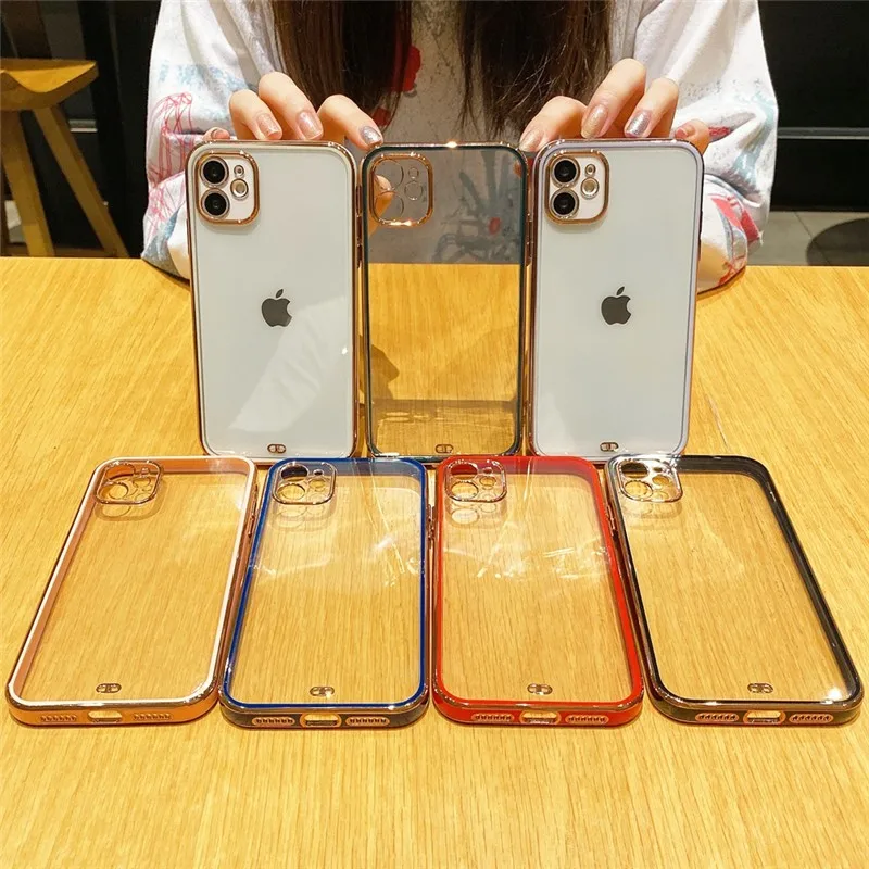 Luxury Electroplating Fine Hole Soft Case For Iphone 11 12 Pro Max Mini 7 8 Plus Xr X Xs Max Se 2020 Couple's Phone Cover Fundas
Luxury Electroplating Fine Hole Soft Case For Iphone 11 12 Pro Max Mini 7 8 Plus Xr X Xs Max Se 2020 Couple's Phone Cover Fundas