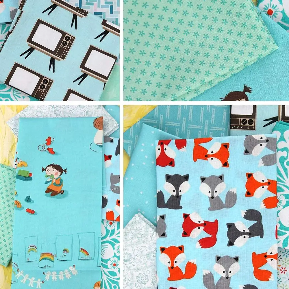 Dailylike 12 Pcs 26 x 45 cm Cartoon Cotton Fabric Patchwork Craft Bundles Printed Floral Fabric for Sewing Quilting Stitching
Dailylike 12 Pcs 26 x 45 cm Cartoon Cotton Fabric Patchwork Craft Bundles Printed Floral Fabric for Sewing Quilting Stitching