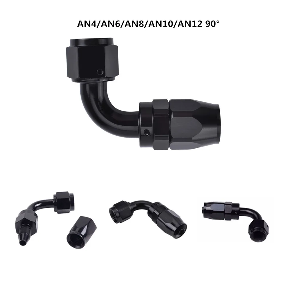 Universal Oil Fuel Swivel Aluminum Straight Elbow Hose End Oil Fuel Gas Hose Line AN4/AN6/AN8/AN10/AN12 Black Reusable Fitting
Universal Oil Fuel Swivel Aluminum Straight Elbow Hose End Oil Fuel Gas Hose Line AN4/AN6/AN8/AN10/AN12 Black Reusable Fitting