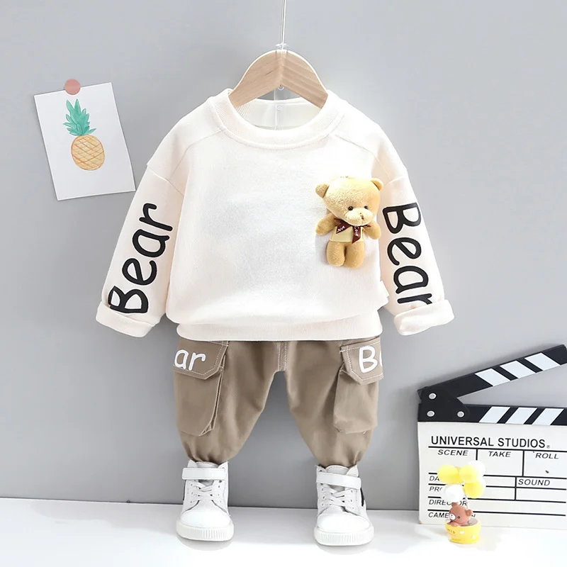 Boys Girls Clothes Sets Spring Autumn Children Cute Cotton Coat Pants 2pcs Tracksuits For Baby 1 To 5 Years Kids Sports Suits
Boys Girls Clothes Sets Spring Autumn Children Cute Cotton Coat Pants 2pcs Tracksuits For Baby 1 To 5 Years Kids Sports Suits