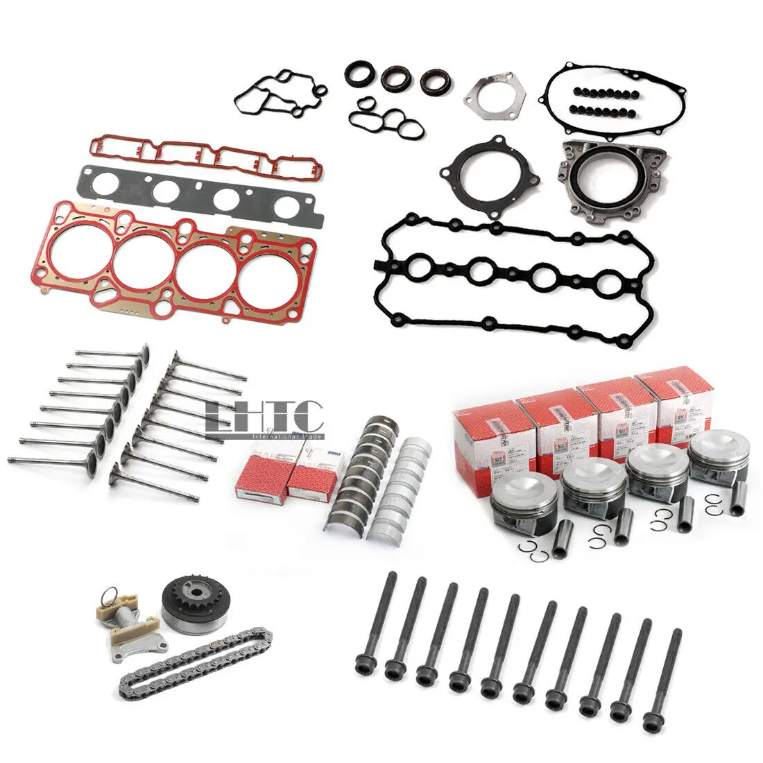 Engine Rebuild Overhaul Pistons Valves Set For VW GTI GLI Audi 2.0 EA113 2.0 TFSI
Engine Rebuild Overhaul Pistons Valves Set For VW GTI GLI Audi 2.0 EA113 2.0 TFSI