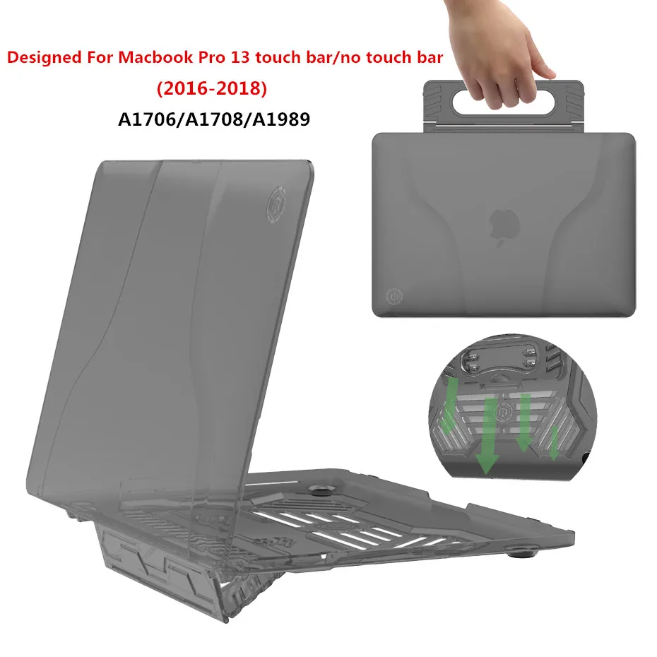 Чехол для ноутбука Macbook Pro 13 A1706 A1708 A1989 Нижняя крышка с теплоотводом дюймов (без)