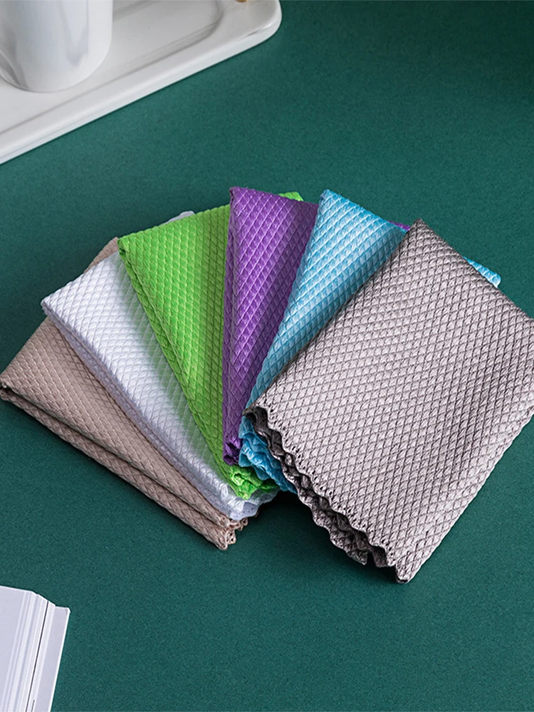 6Pcs Wave Pattern Fish Scale Cloth Rag Microfiber Polishing Cleaning Cloth Fast Drying Lint Free Highly Absorbent Dish Wipes
6Pcs Wave Pattern Fish Scale Cloth Rag Microfiber Polishing Cleaning Cloth Fast Drying Lint Free Highly Absorbent Dish Wipes