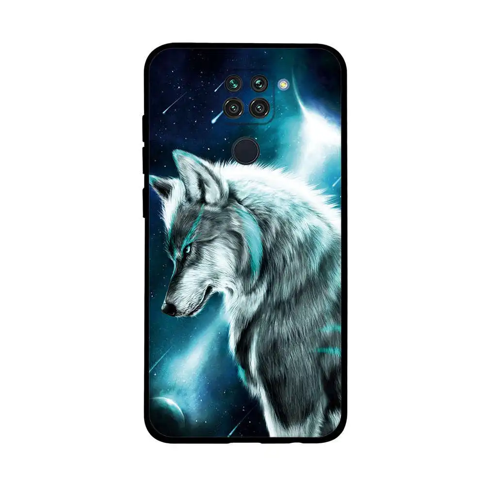 Мягкий чехол для Xiaomi Redmi Note 9 силиконовый с аниме-рисунком Xiomi телефона цветами