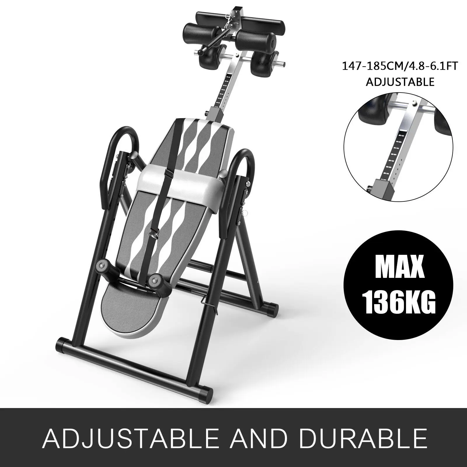 Foldable Inversion Table, 147-185cm Back Inversion Table, Inverted Machine Adjustment Size Inflatable Meil Foldable Gravity
Foldable Inversion Table, 147-185cm Back Inversion Table, Inverted Machine Adjustment Size Inflatable Meil Foldable Gravity